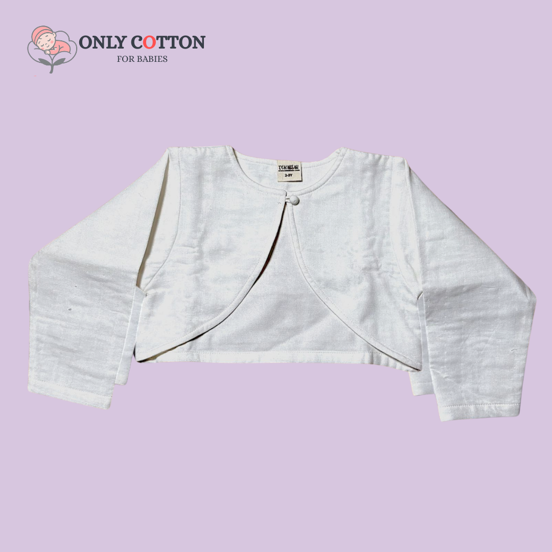Organic Cotton Muslin Camisole Dress/ Girls Jhabla Set - Indian Colours Set of Four