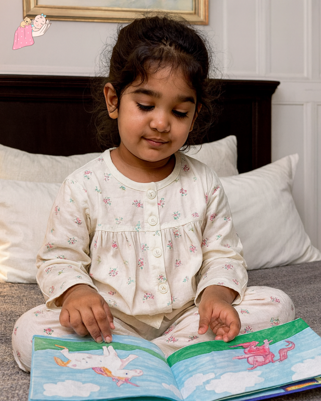 Organic Cotton Muslin Collarless Night Suits - Set of 2