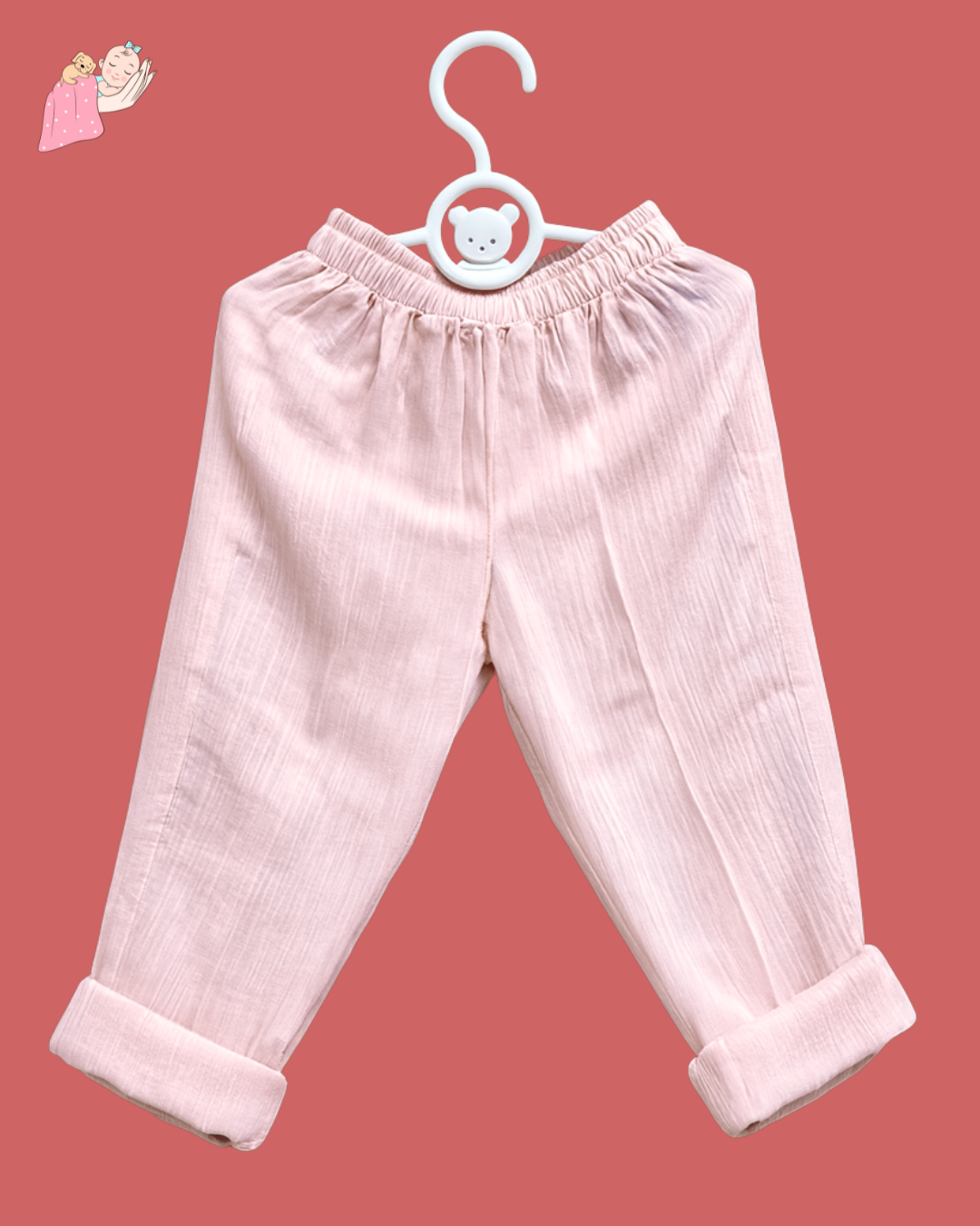 Organic Cotton Muslin Collarless Night Suits - Set of 2