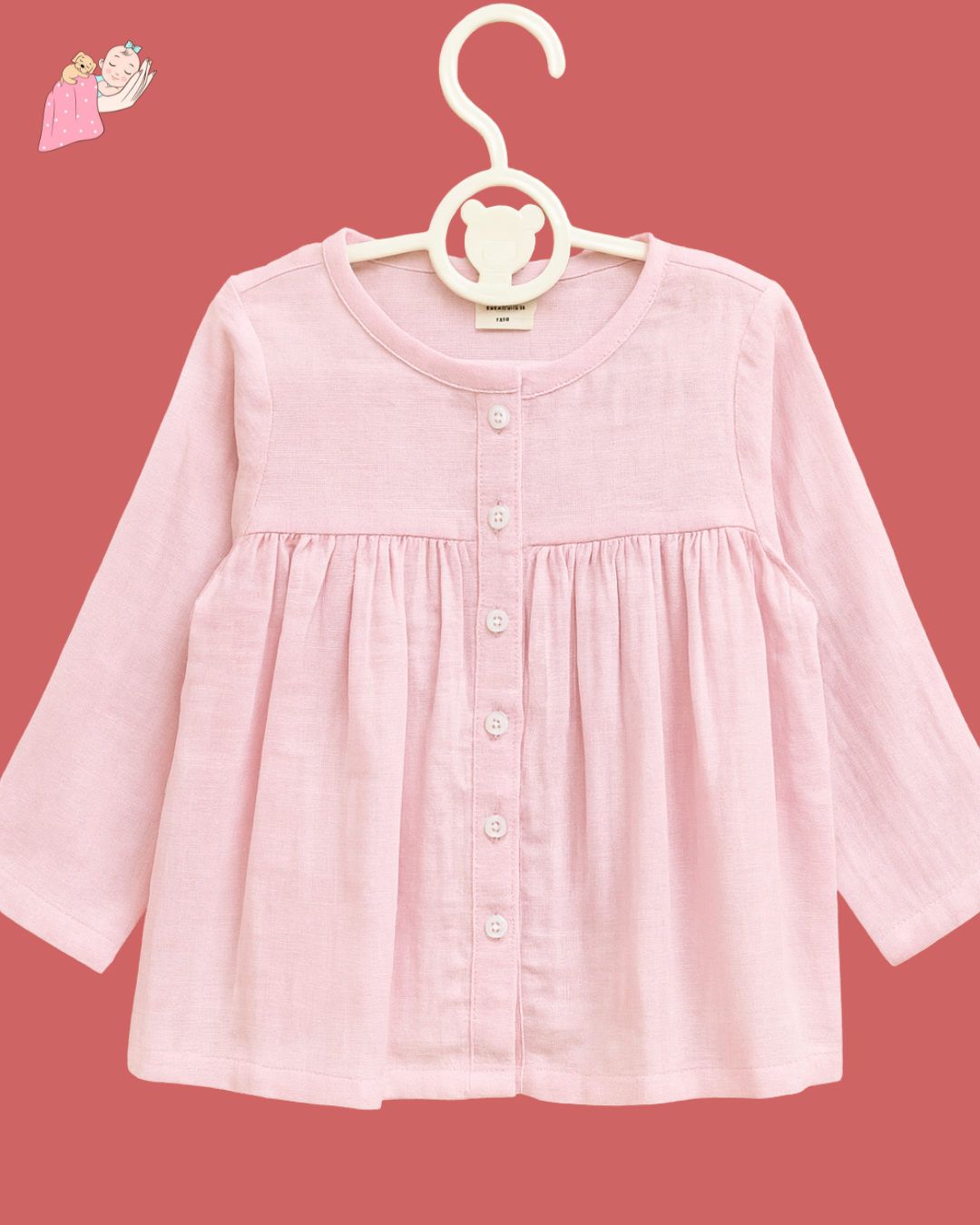 Organic Cotton Muslin Collarless Night Suits - Set of 2