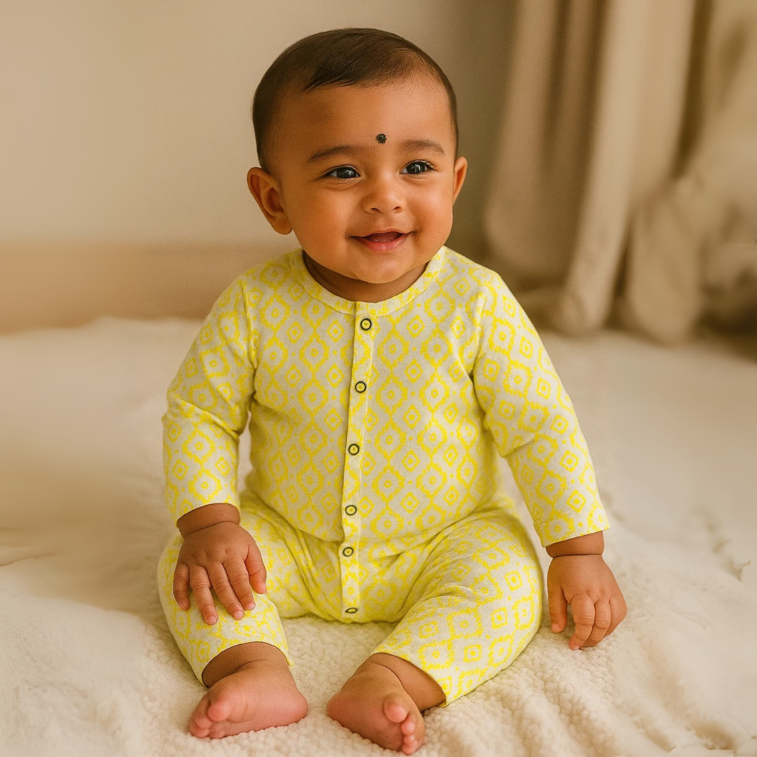 Cotton Flannel Snap Up Rompers - Combo of 2 (Harry Potter)