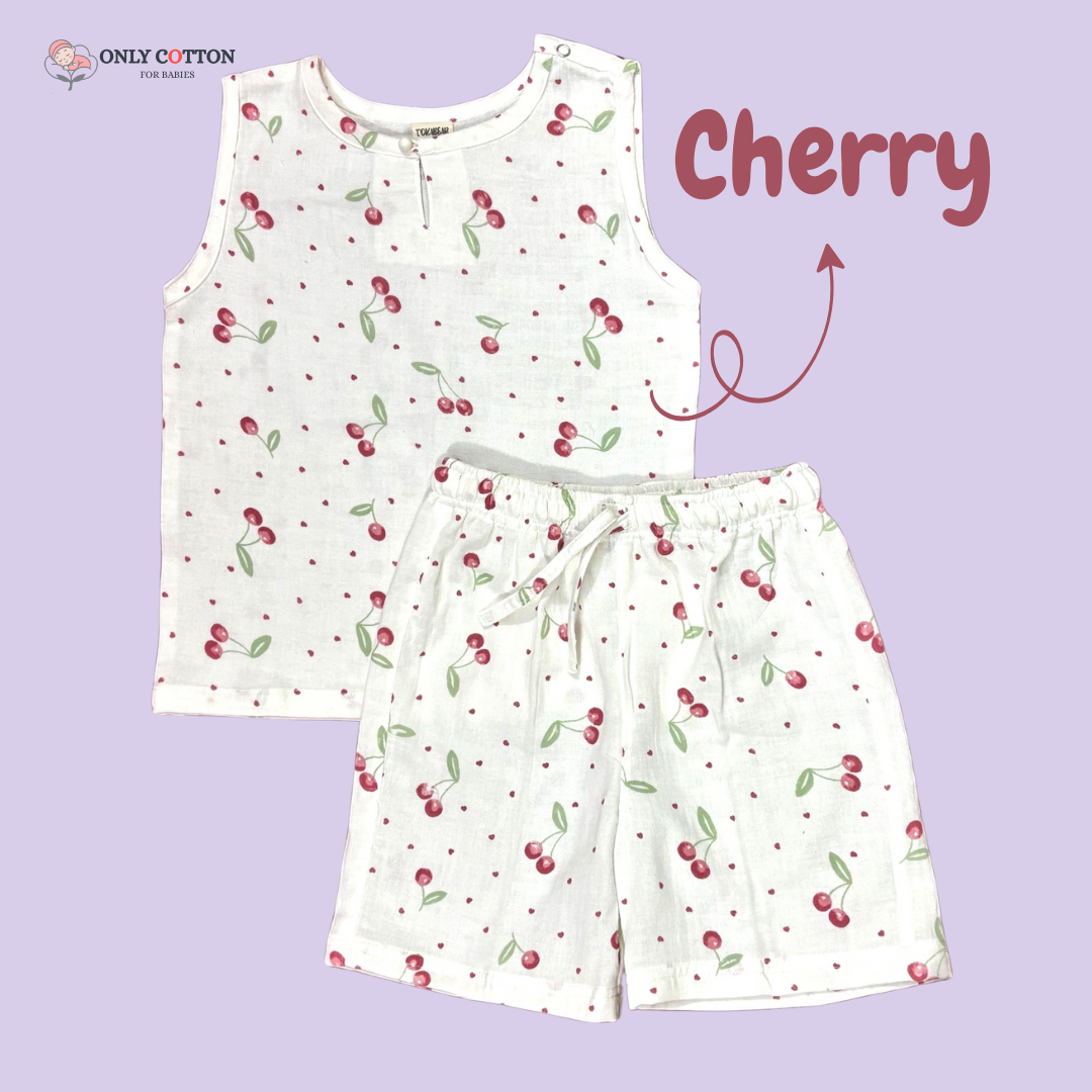 Organic Cotton Mulin Jhabla with Nikkar (Combo of 3 sets - Surprise Combo)