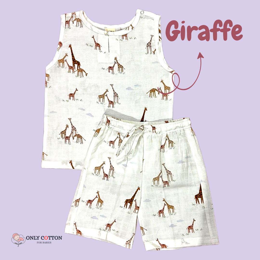 Organic Cotton Mulin Jhabla with Nikkar (Combo of 3 sets - Surprise Combo)