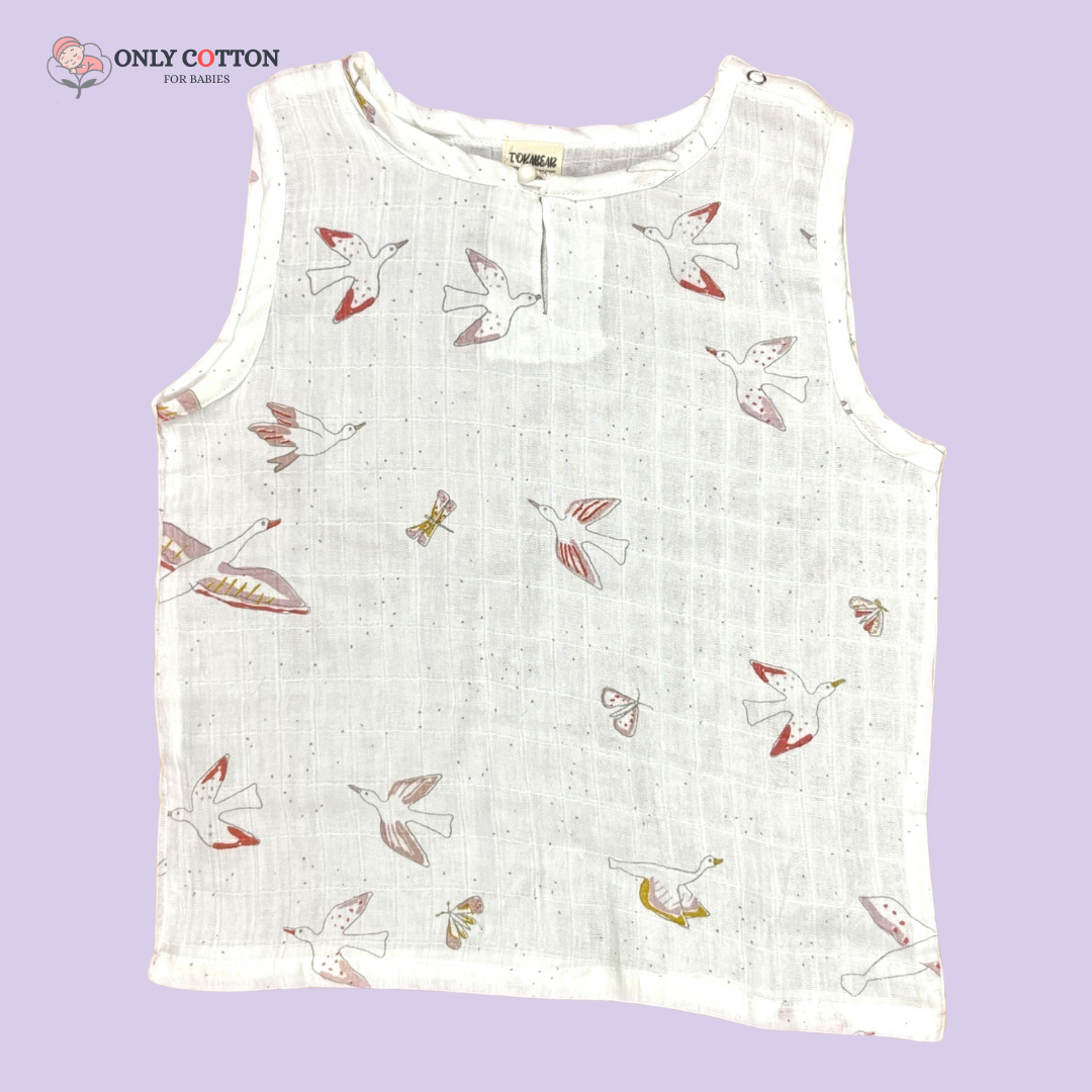 Organic Cotton Mulin Jhabla with Nikkar (Combo of 3 sets - Surprise Combo)