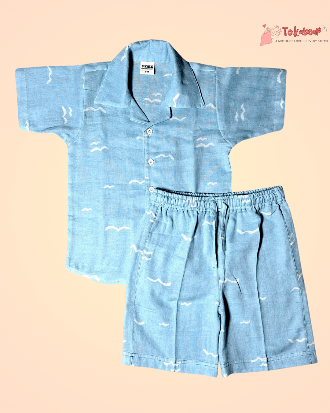 Unisex Resort Collar Muslin Co-ord Set Combo (Combo of 2 Sets)