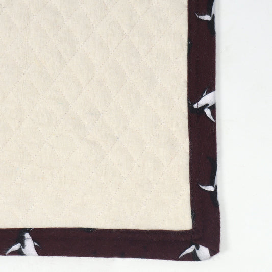 Surgical Grade Cotton Quilted Toddler Duvet with Flannel Cover (Set of Two) - Playful Penguins