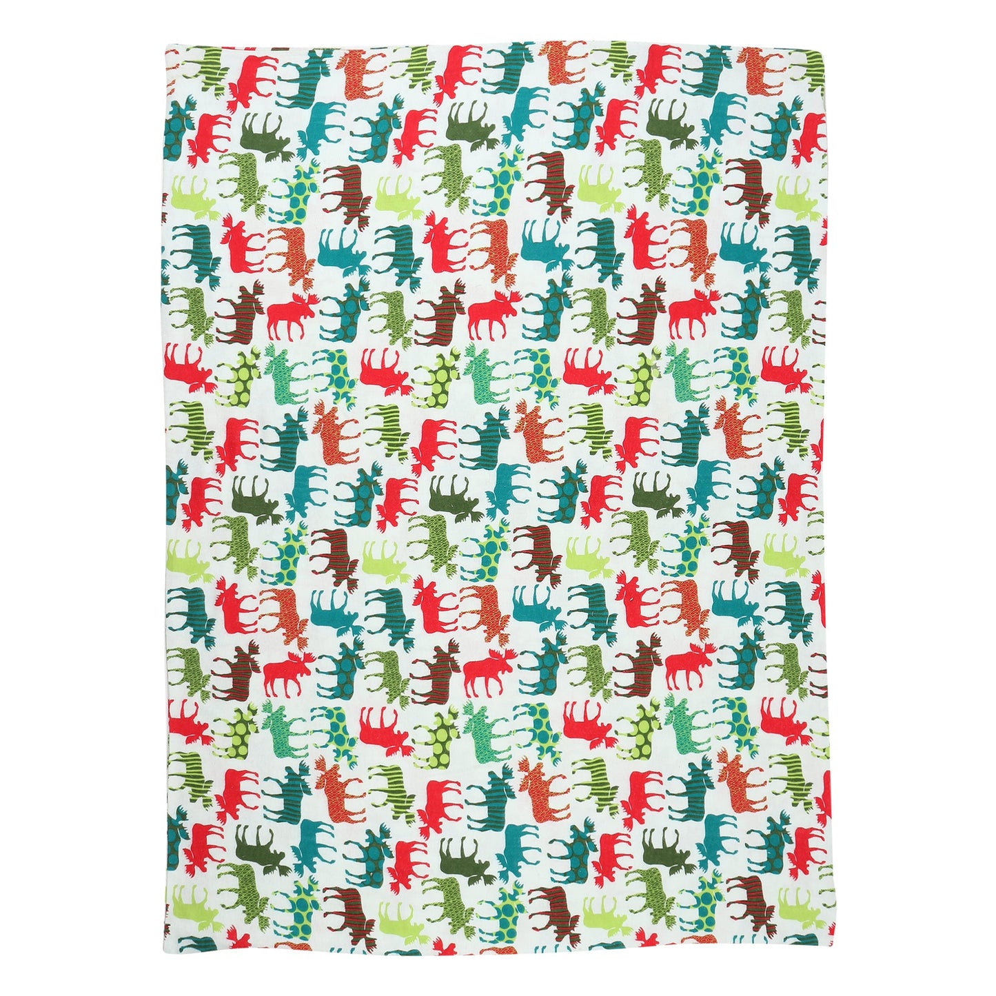 Surgical Grade Cotton Quilted Toddler Duvet with Flannel Cover (Set of Two) - Multicolour Reindeer