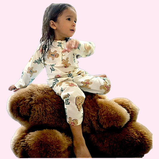 Cotton Flannel Pajama Set for Kids – Unisex (Set of 3)