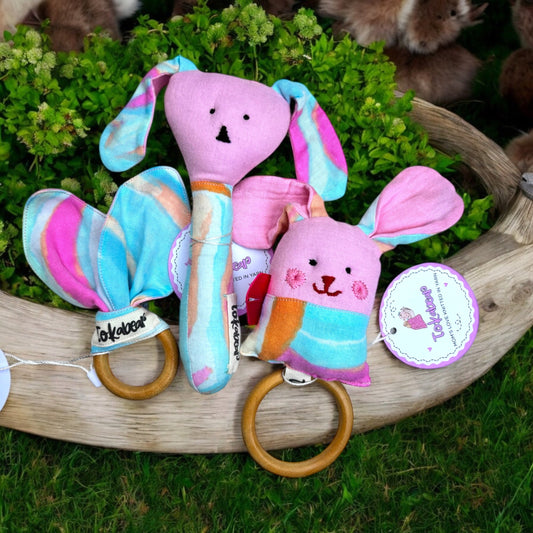 Rattle & Teether Set for Babies – Bunny Design