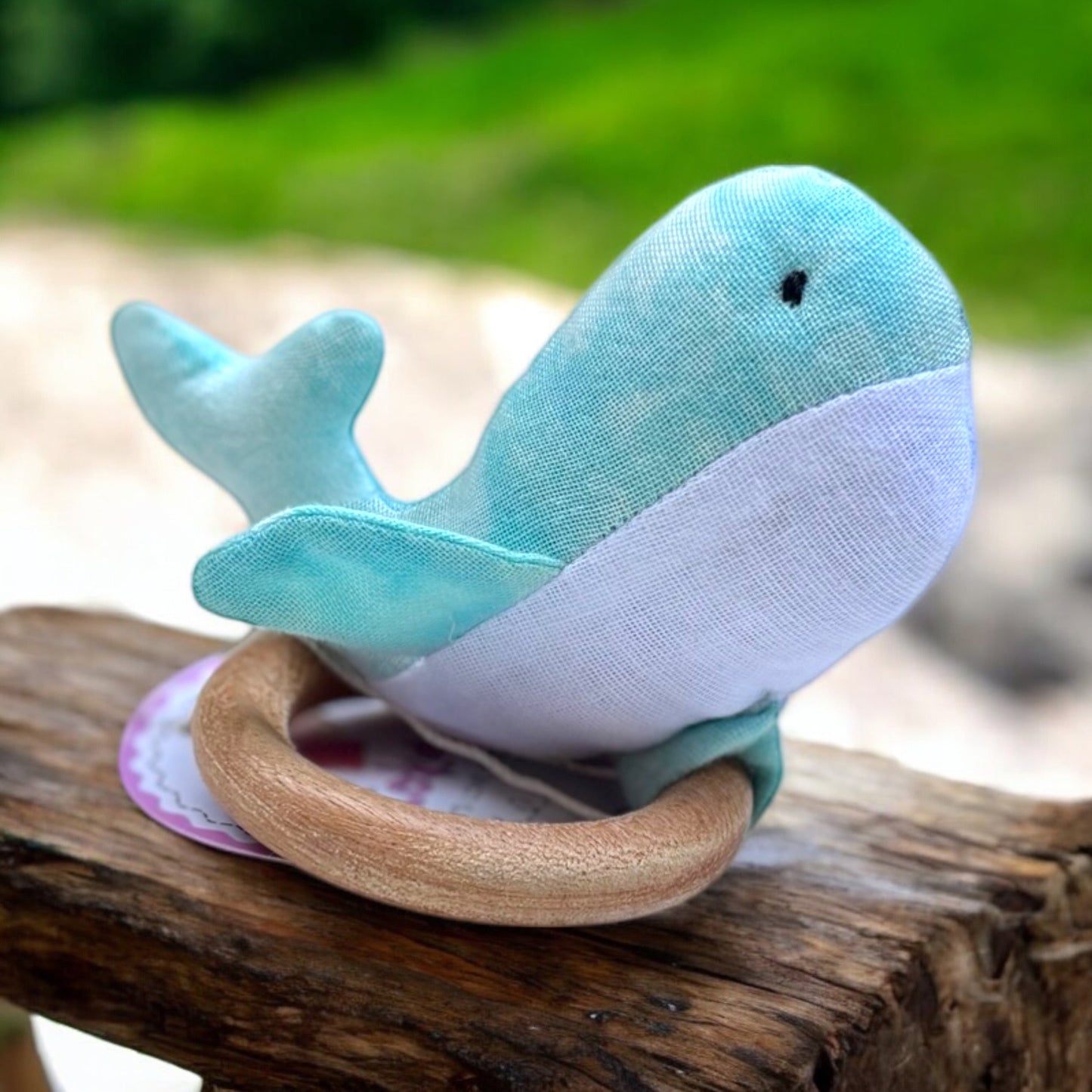 Cotton Shark Teether & Rattle Set for Babies – Shark Design