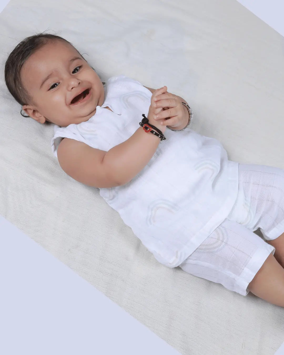 Organic Cotton Mulin Jhabla with Nikkar (Combo of 3 sets - Surprise Combo)