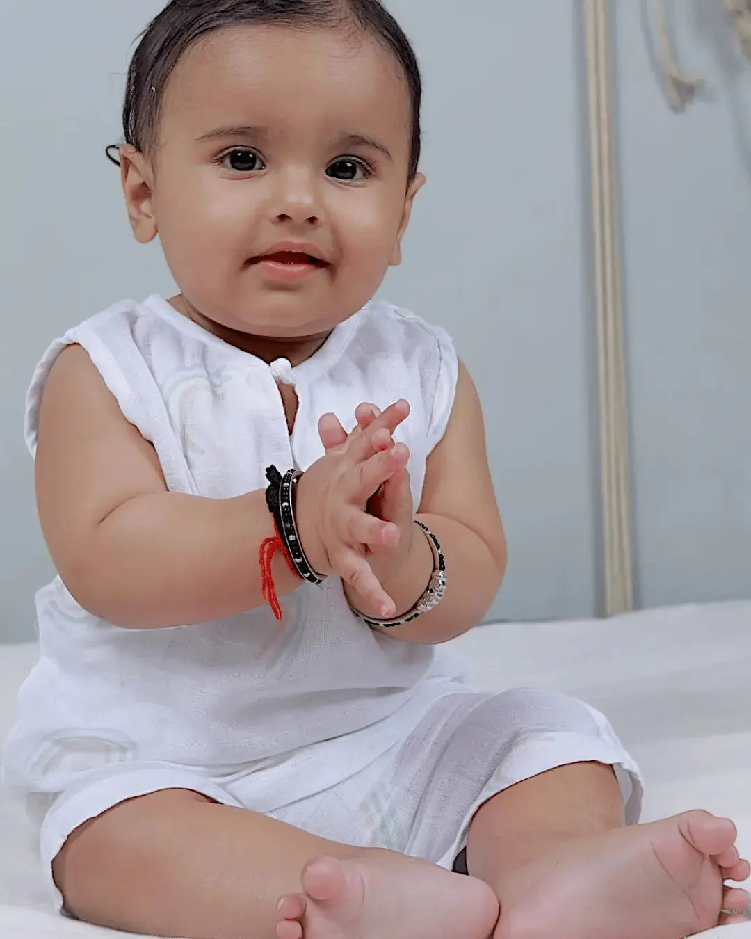 Organic Cotton Mulin Jhabla with Nikkar (Combo of 3 sets - Surprise Combo)