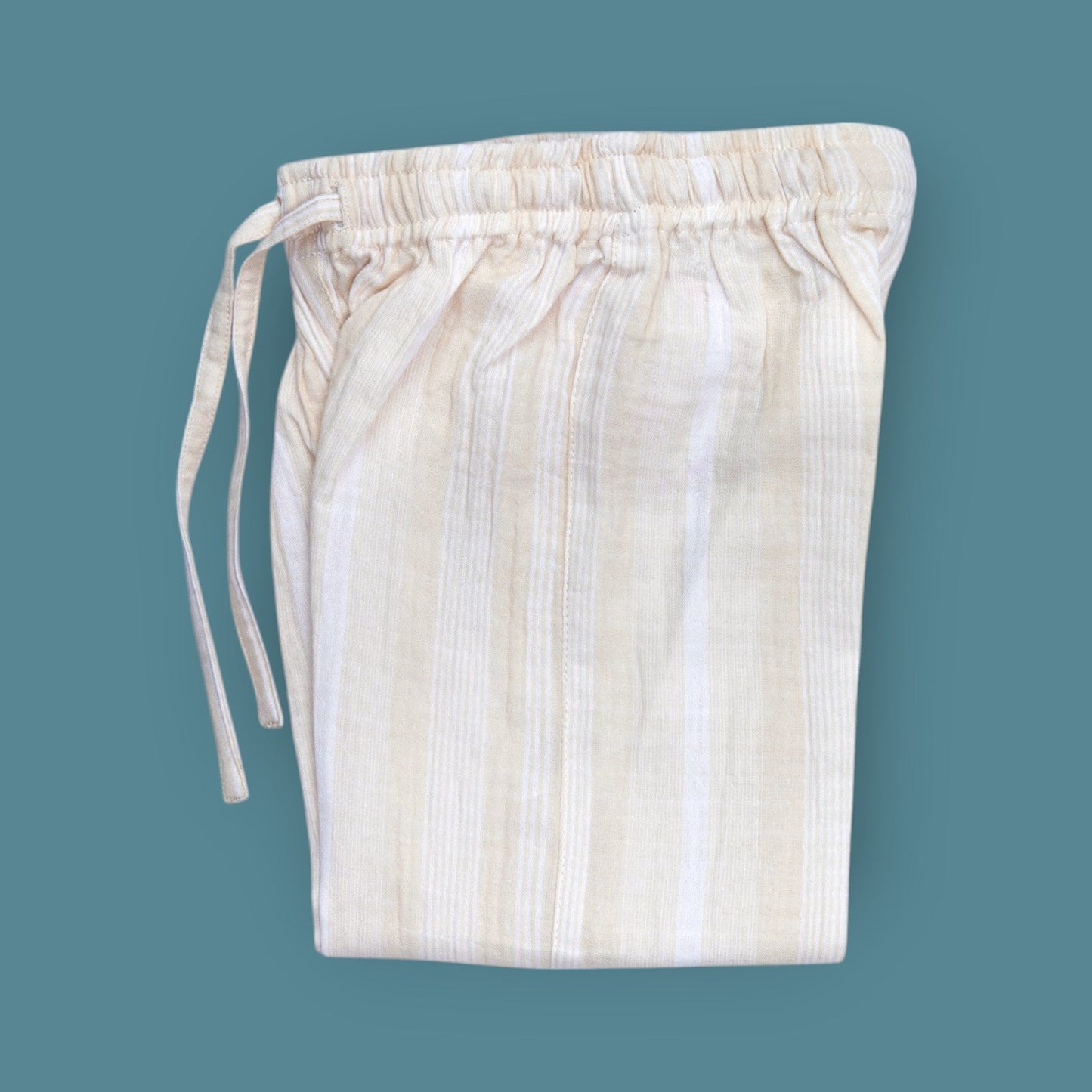 Organic Cotton Muslin Bottoms with Adjustable Waistband (Set of 3)