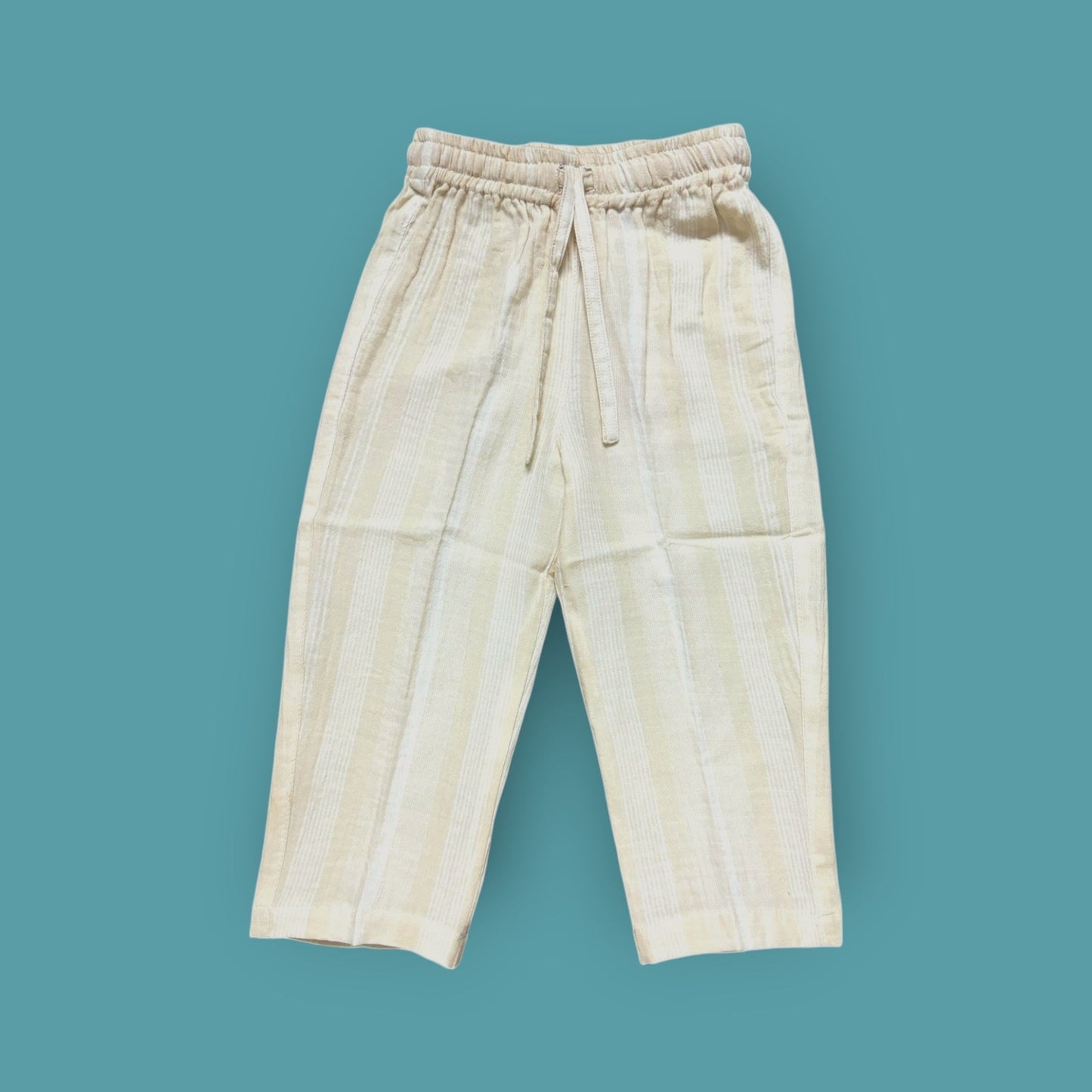Organic Cotton Muslin Bottoms with Adjustable Waistband (Set of 3)