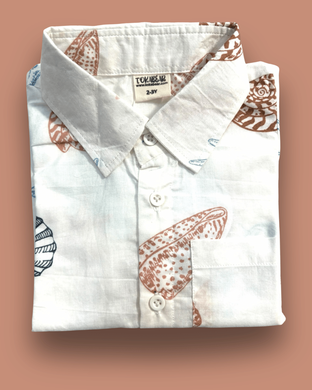 Organic Cotton Muslin Half-Sleeve Shirt for Boys – Resort Collar