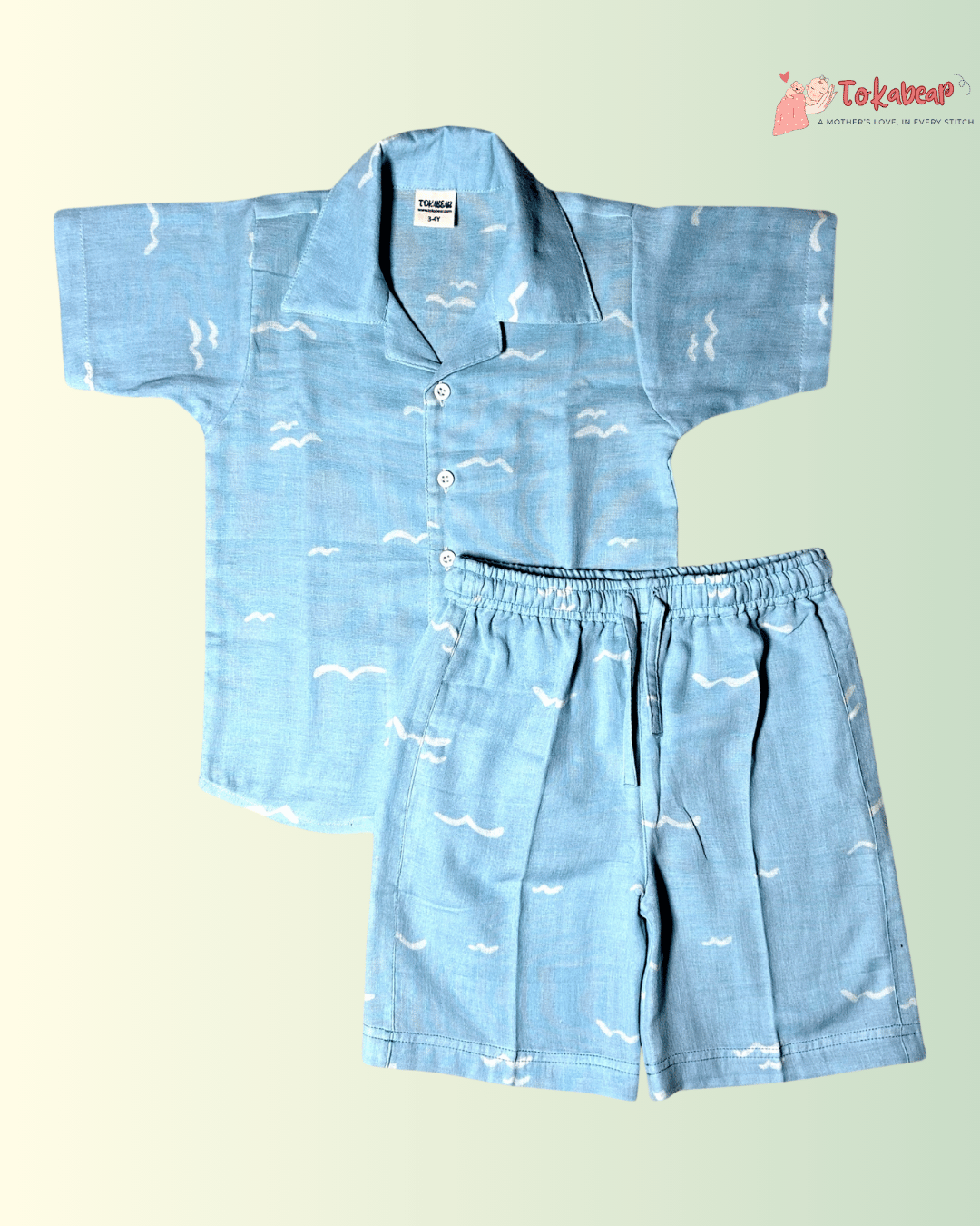 Unisex Resort Collar Muslin Co-ord Set Combo (Combo of 2 Sets)