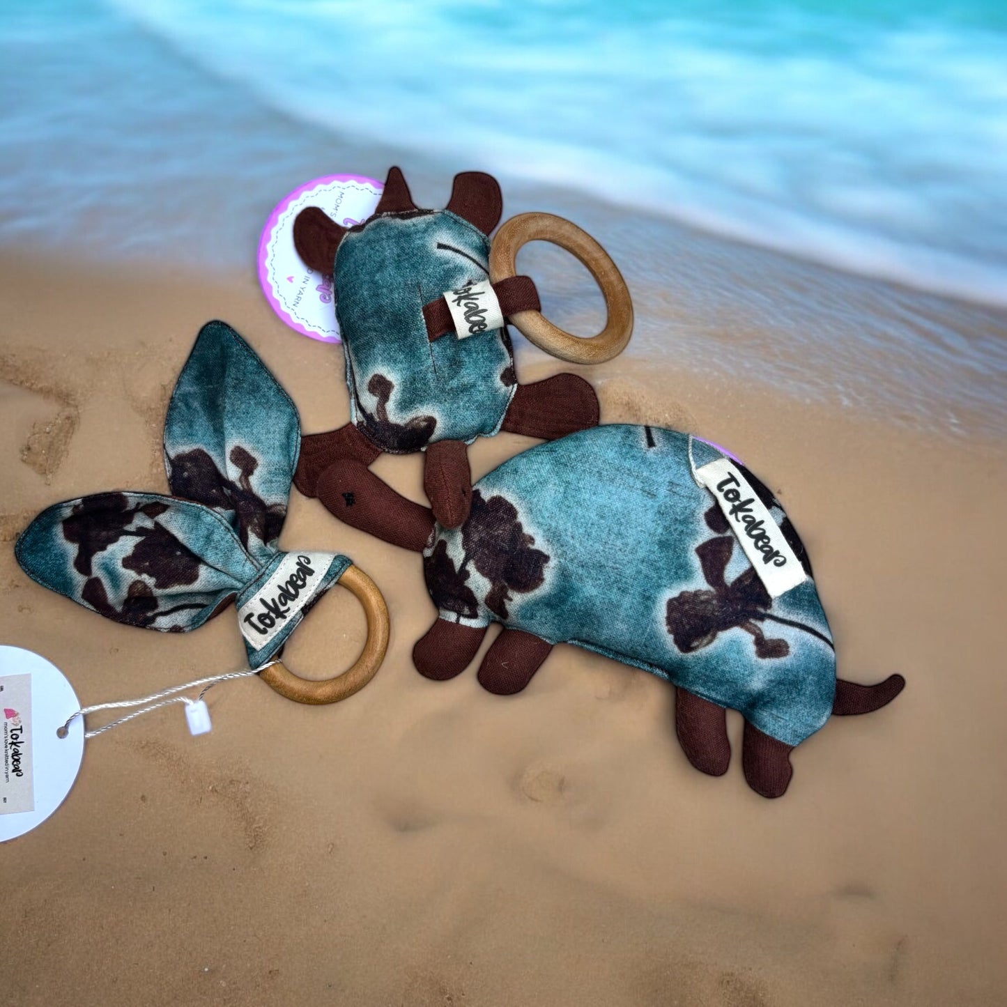 Tortoise & Turtle Rattle Toy Set for Babies