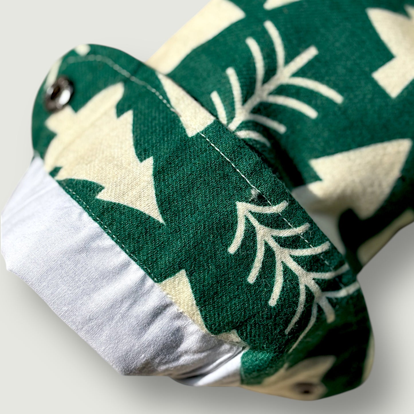 Flannel Shacket for Kids – Sherpa Collar in Evergreen Forest