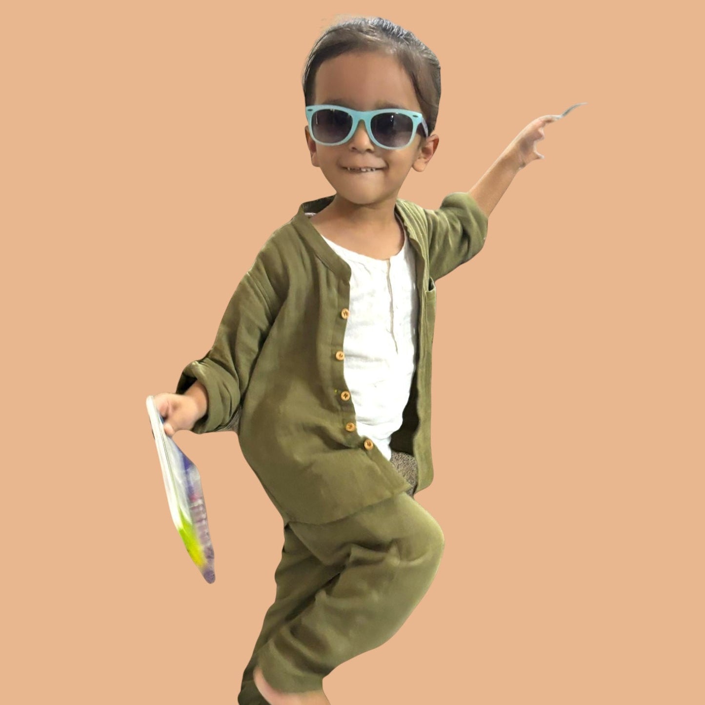 Organic Cotton Muslin Bottom Wear for Kids – Adjustable Waist