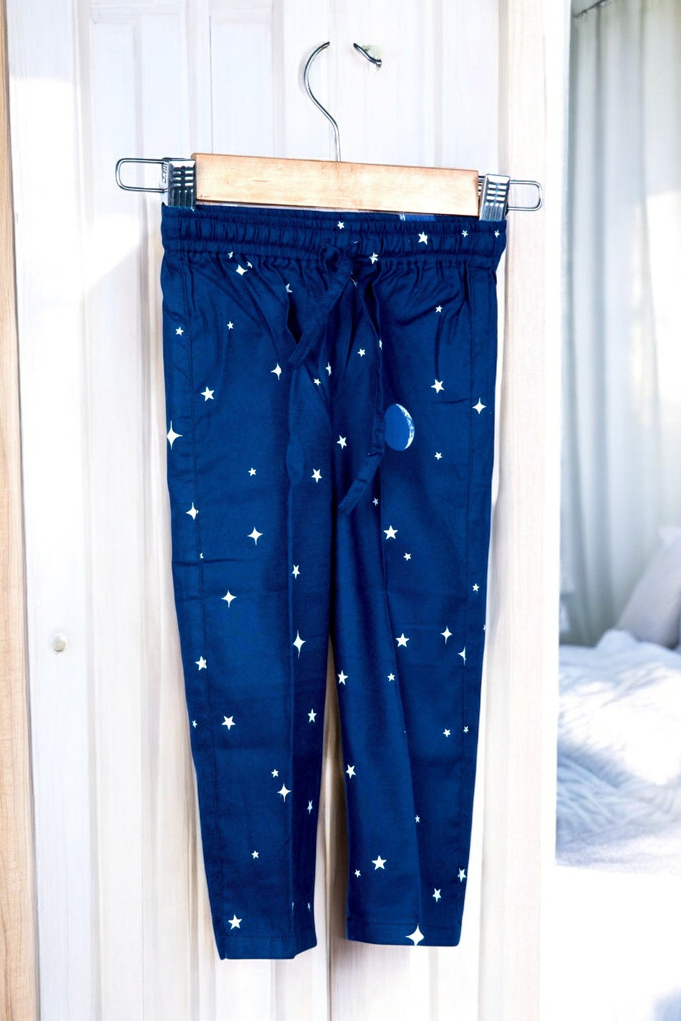 Two-Piece Unisex Cotton Night Suit - Star