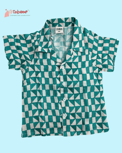 Organic Cotton Muslin Half Sleeve Resort Collar Shirts - Combo of 3