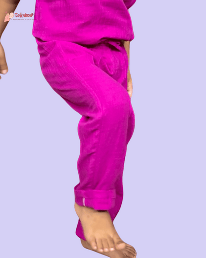 Muslin Full Length Bottoms (Pajama) - Set of 4