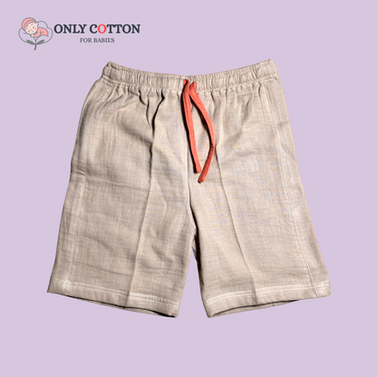 Organic Cotton Muslin Unisex Colourblocked Jhabla Sets with Patched Pockets