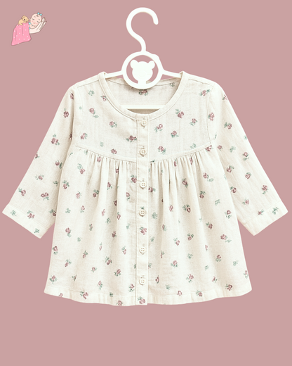 Organic Cotton Muslin Peplum Perfection Night Suit for girls - Set of 2