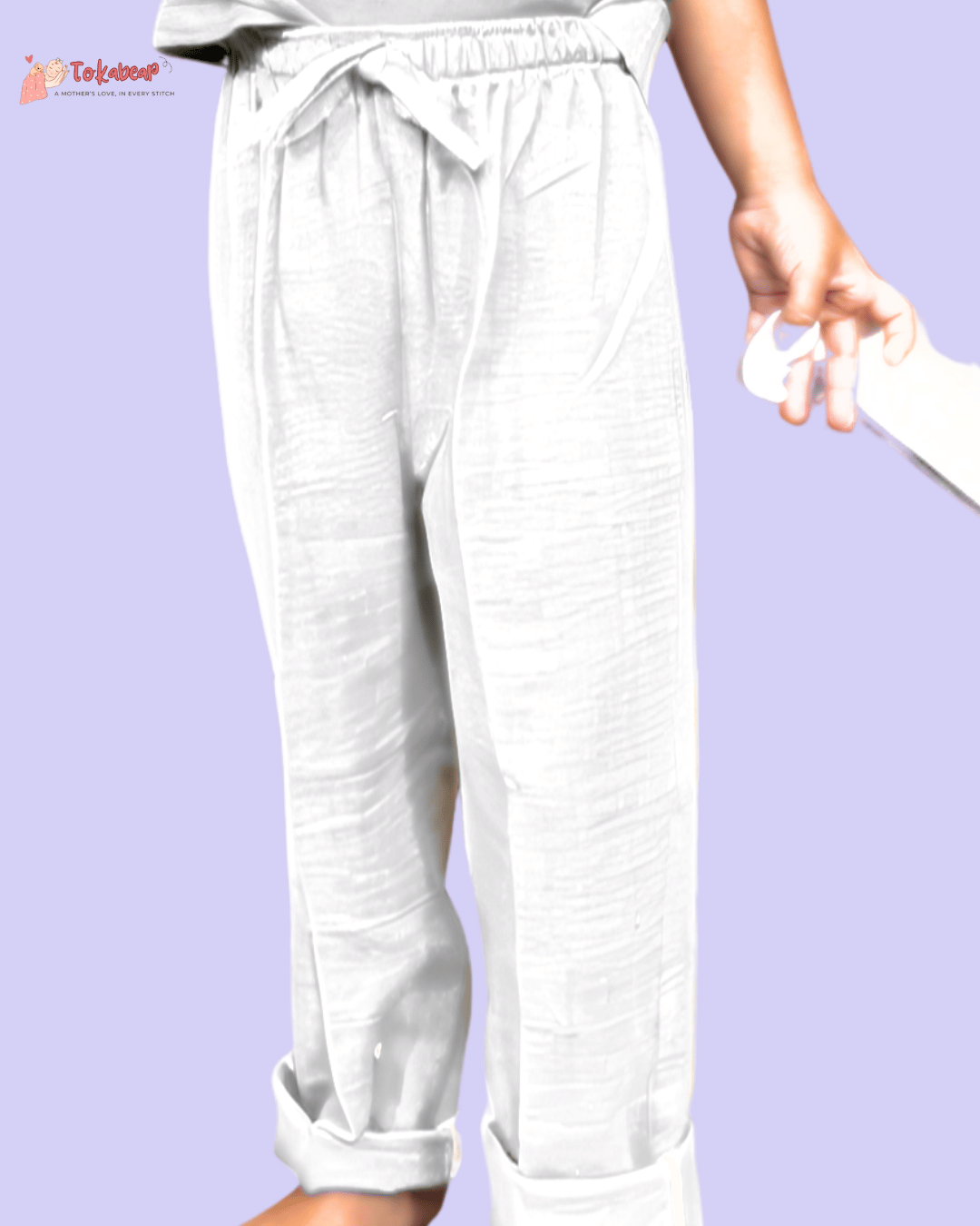 Muslin Full Length Bottoms (Pajama) - Set of 4