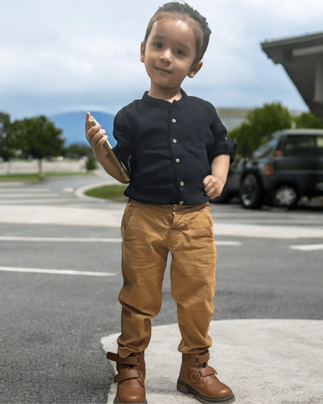 Cotton Corduroy Slim Fit Trousers