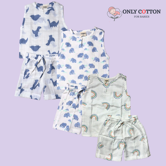 All Day Co-ord Set (Jhabla Set) - (Combo of Three)