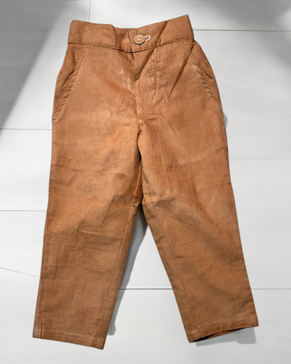 Cotton Corduroy Slim Fit Trousers