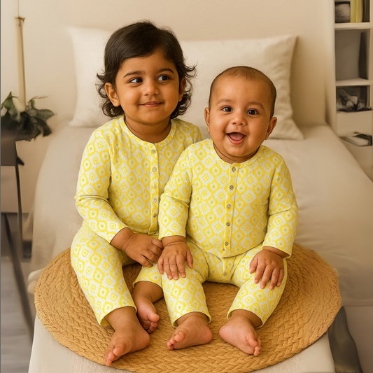 Cotton Flannel Snap Up Rompers - Combo of 2 (Harry Potter)