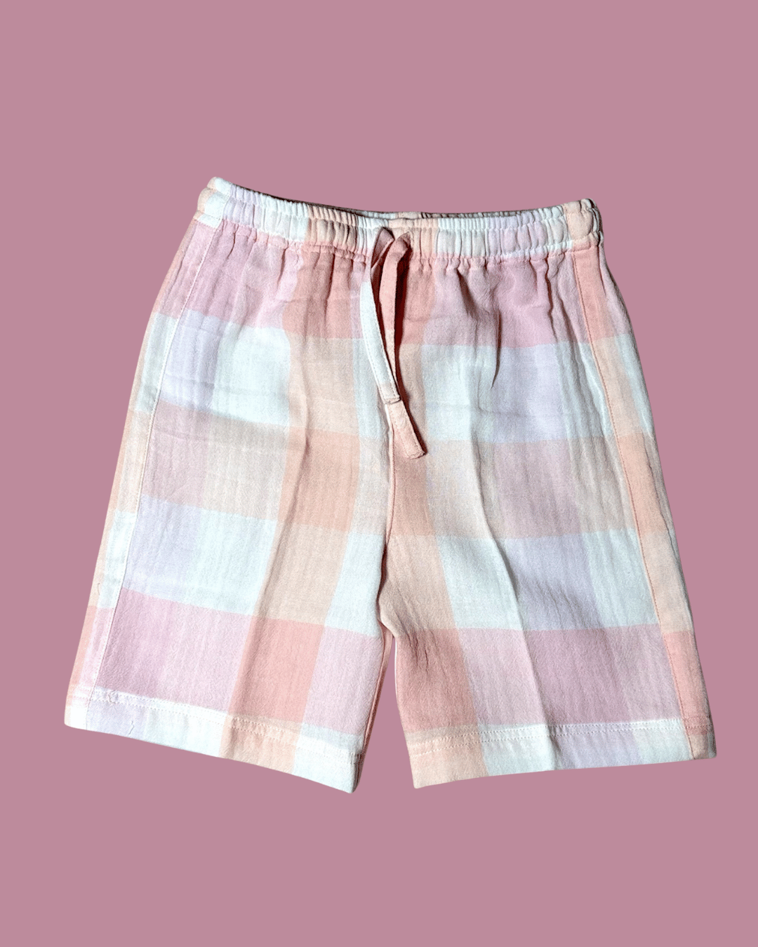 Short Sleeve Resort Collar Shirt with Shorts - Unisex Muslin Co-ord Set