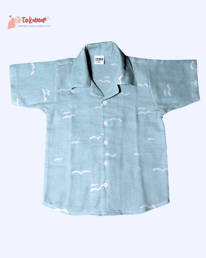 Organic Cotton Muslin Half Sleeve Resort Collar Shirts - Combo of 3