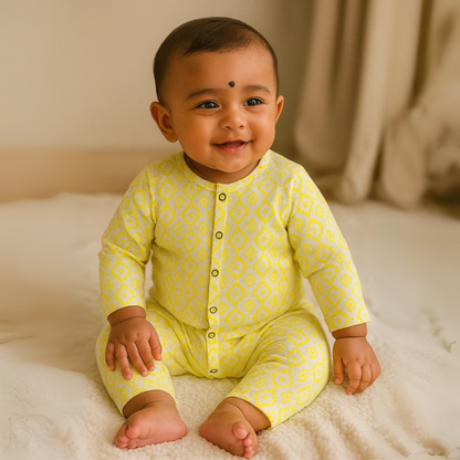 Cotton Flannel Snap Up Rompers - Combo of 2 (Harry Potter)