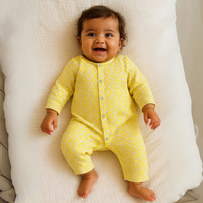 Cotton Flannel Snap Up Rompers - Combo of 2 (Harry Potter)