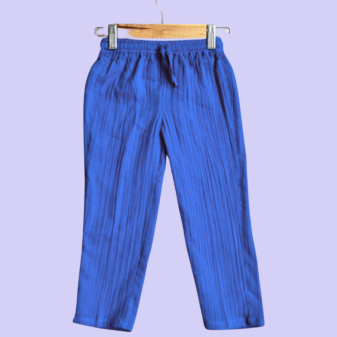 Muslin Polo Tee with Full Length Bottoms - 2 Sets
