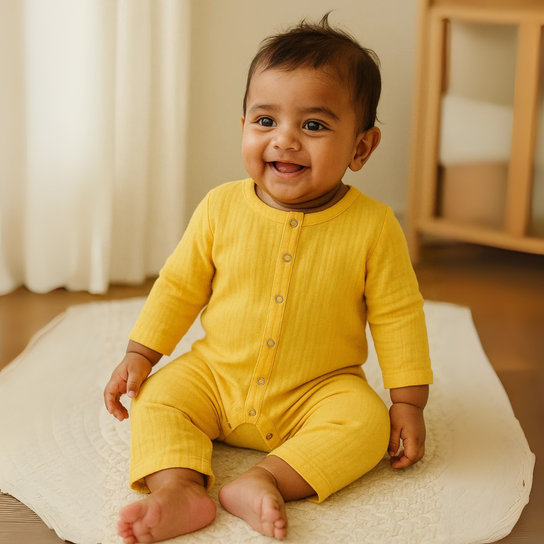 Organic Cotton Muslin Snap Up Rompers - Combo of 2 (Fruits)