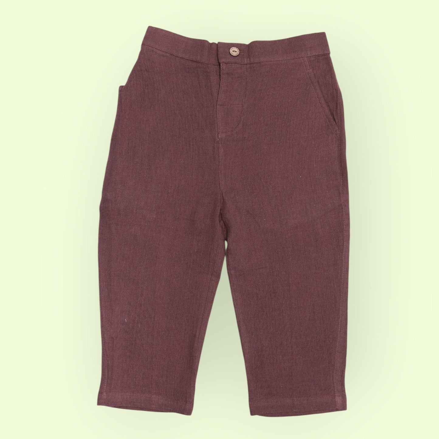 Organic Cotton Trouser/Pant for Kids – Unisex, Relaxed Fit with Adjustable Waist