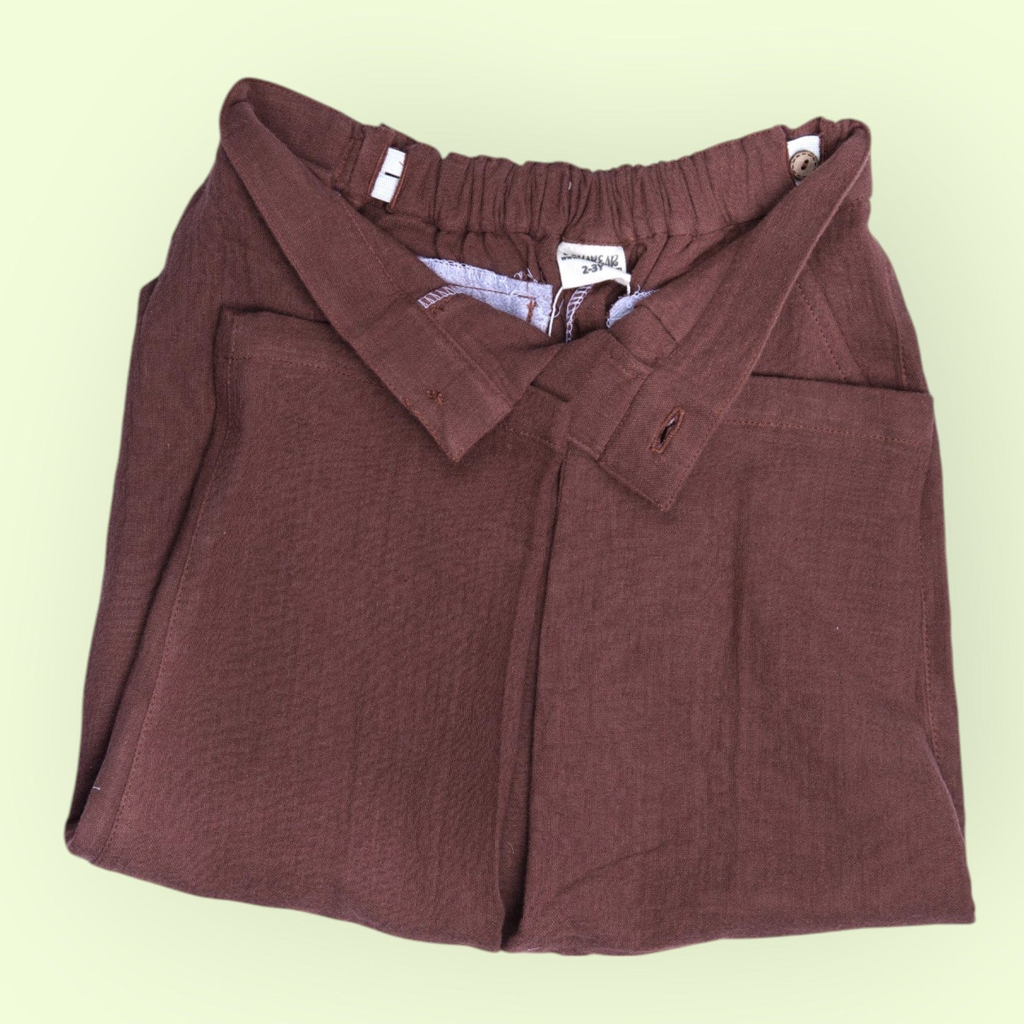 Organic Cotton Trouser/Pant for Kids – Unisex, Relaxed Fit with Adjustable Waist