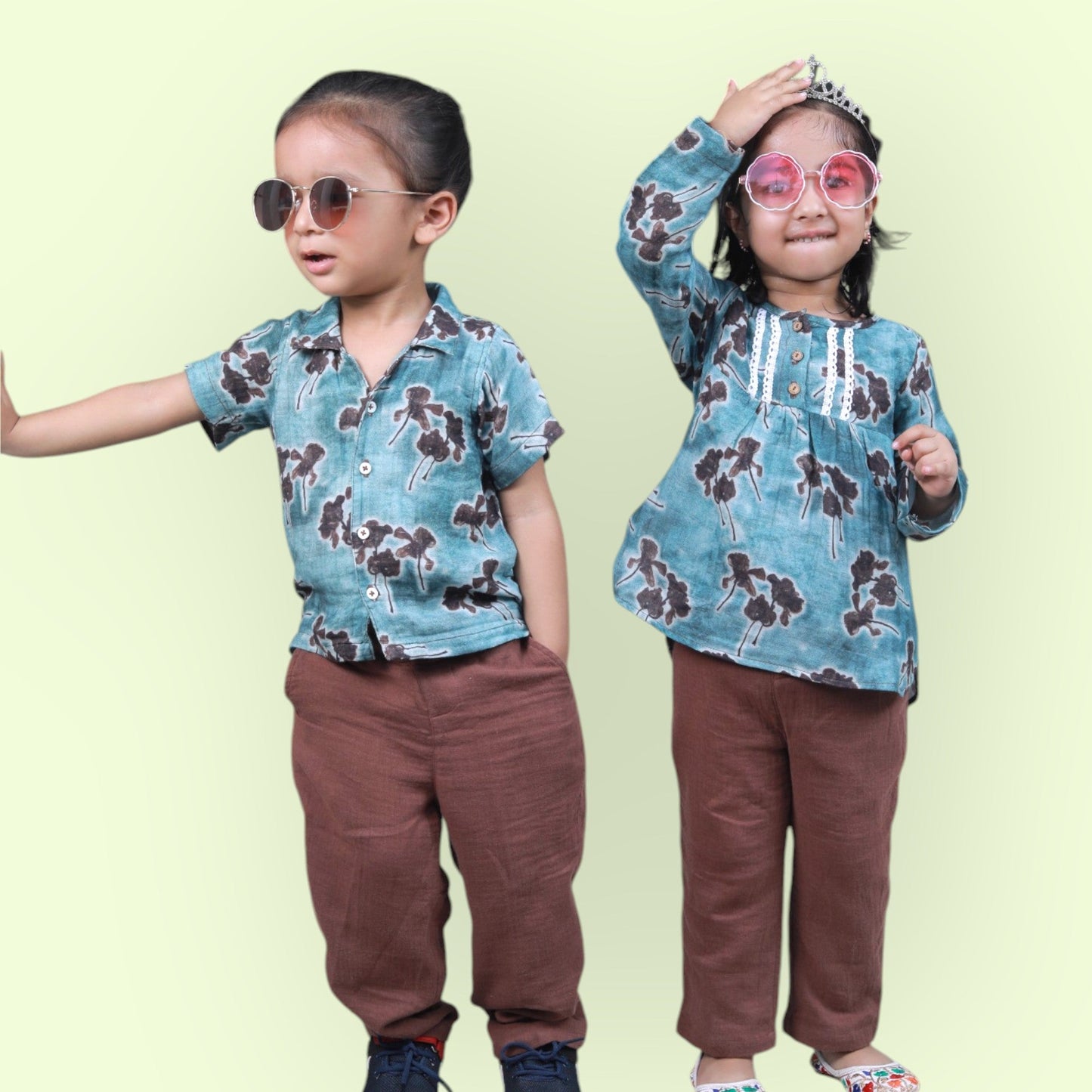 Organic Cotton Trouser/Pant for Kids – Unisex, Relaxed Fit with Adjustable Waist