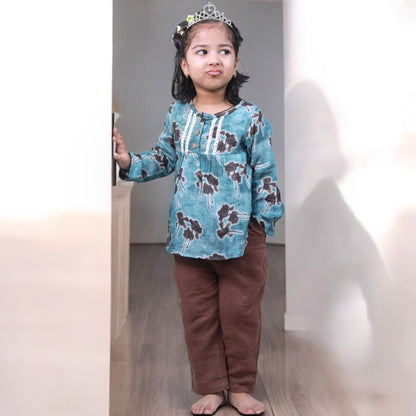 Organic Cotton Trouser/Pant for Kids – Unisex, Relaxed Fit with Adjustable Waist