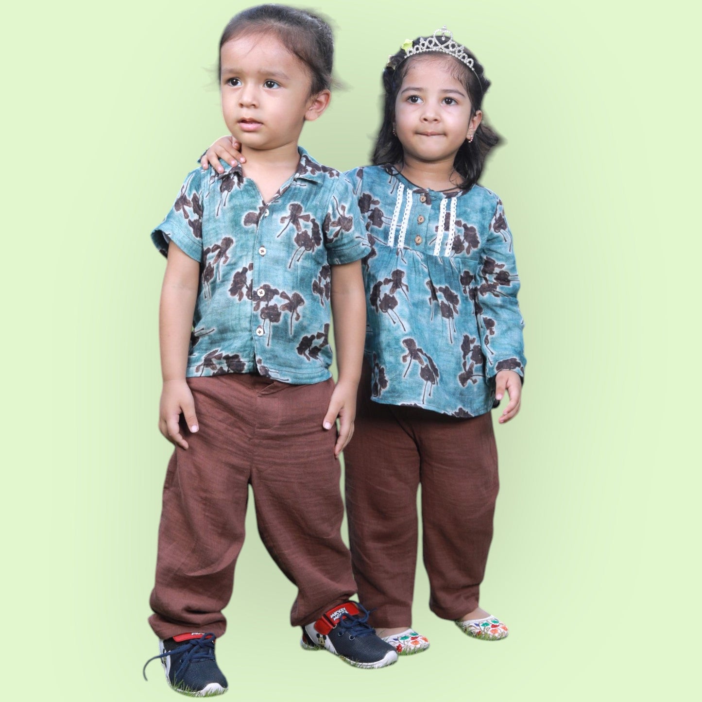 Organic Cotton Trouser/Pant for Kids – Unisex, Relaxed Fit with Adjustable Waist