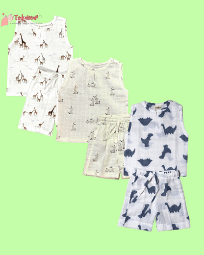 Summer Co-ord Set (Jhabla Set) - (Combo of Three)