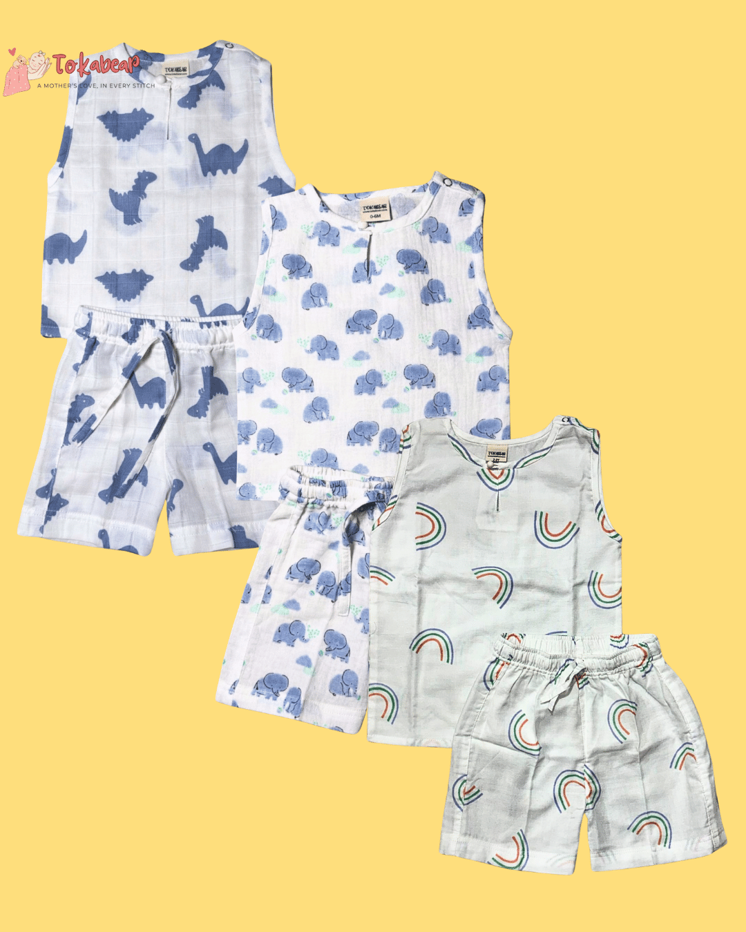 Summer Co-ord Set (Jhabla Set) - (Combo of Three)