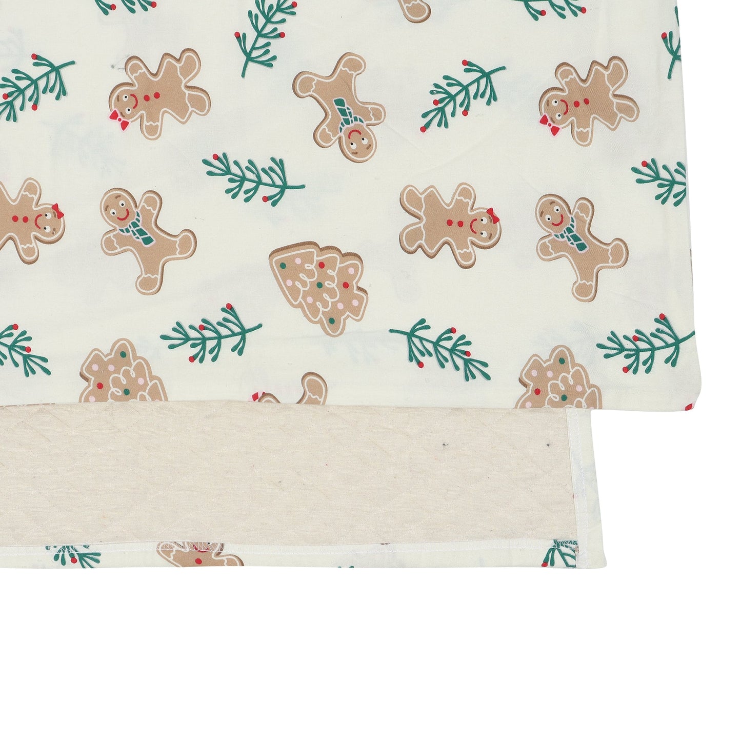 Surgical Grade Cotton Quilted Toddler Duvet with Flannel Cover (Set of Two) - Gingerbread Man