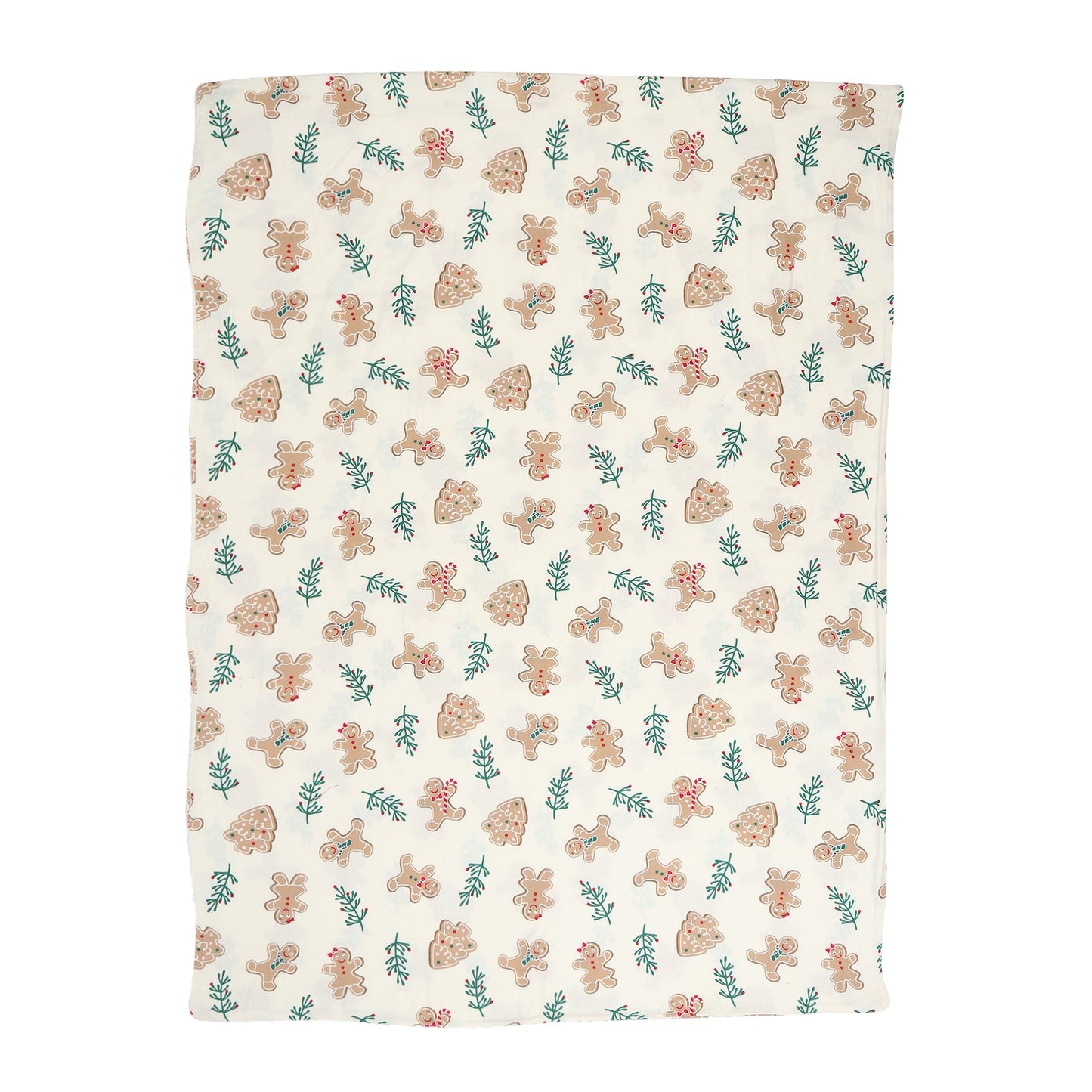 Surgical Grade Cotton Quilted Toddler Duvet with Flannel Cover (Set of Two) - Gingerbread Man