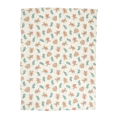 Surgical Grade Cotton Quilted Toddler Duvet with Flannel Cover (Set of Two) - Gingerbread Man