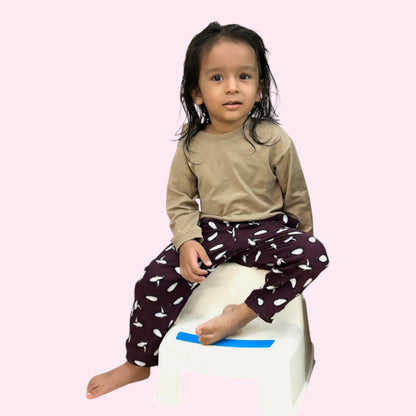 Cotton Flannel Pajama Set for Kids – Unisex (Set of 3)